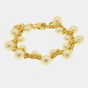 Bracciale in Metallo con perle