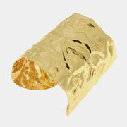 Bracciale in Metallo rigido martellato gold