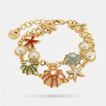Bracciale in Metallo con ricci colorati - BYSIMON gioielli