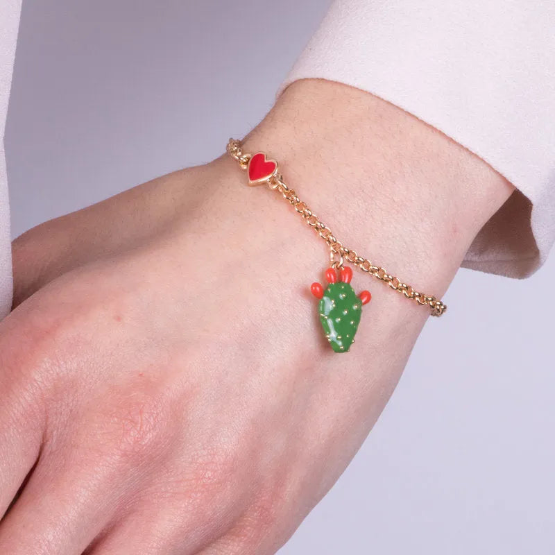 Bracciale in Metallo con fico d'india