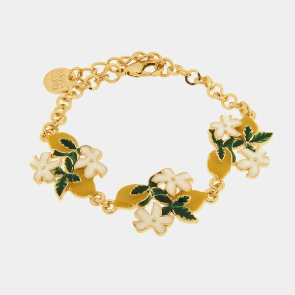 Bracciale in Metallo limoni e margherite - BYSIMON gioielli