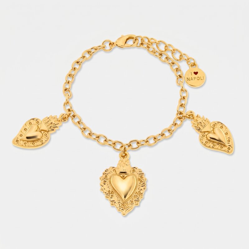 Bracciale in Metallo cuore sacro - BYSIMON gioielli