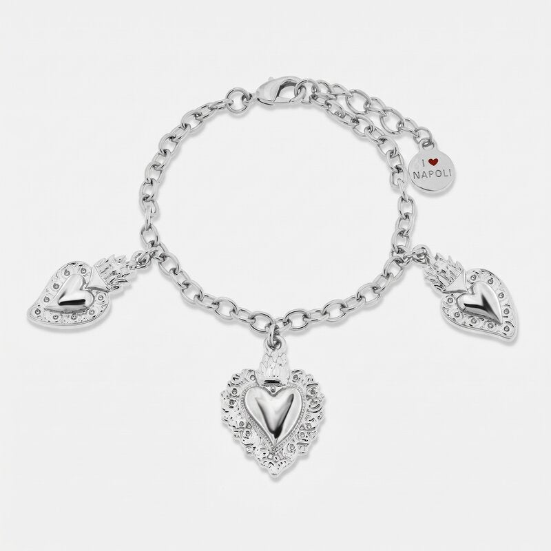 Bracciale in Metallo cuore sacro - BYSIMON gioielli