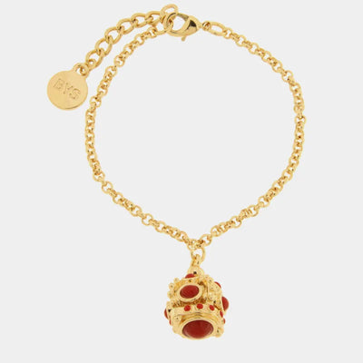Bracciale in Metallo corona rossa