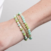 Bracciale in Metallo set verde
