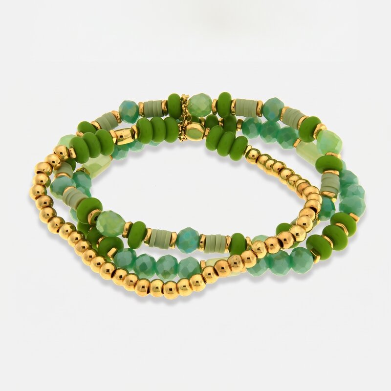 Bracciale in Metallo set verde AMOVENEZIA - gioiello BySimon