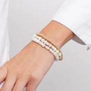 Bracciale in Metallo set bianco