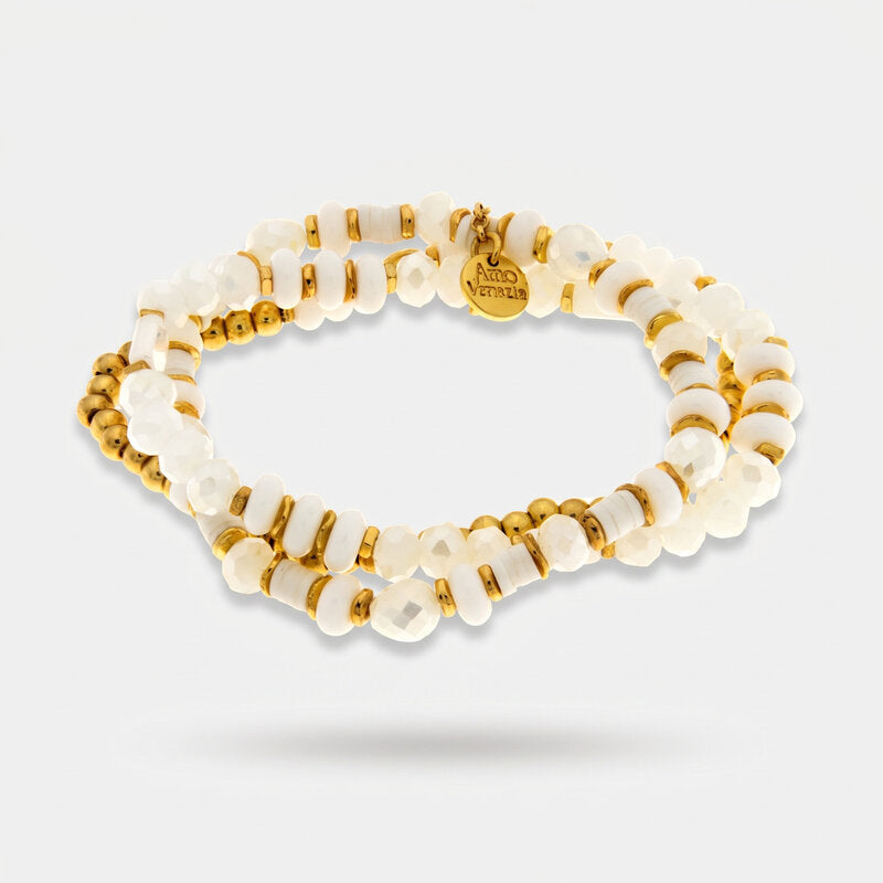 Bracciale in Metallo set bianco - BYSIMON gioielli