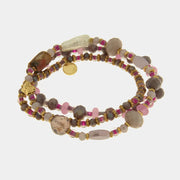 Bracciale in Metallo set cristalli colorati