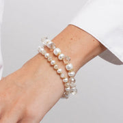 Bracciale in Metallo set bianco