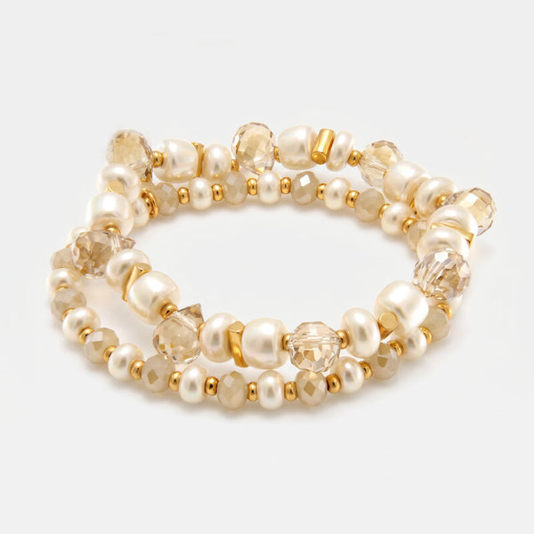 Bracciale in Metallo set bianco - BYSIMON gioielli