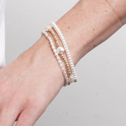 Bracciale in Metallo set bianco