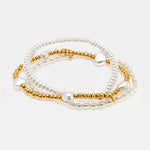 Bracciale in Metallo set bianco - BYSIMON gioielli