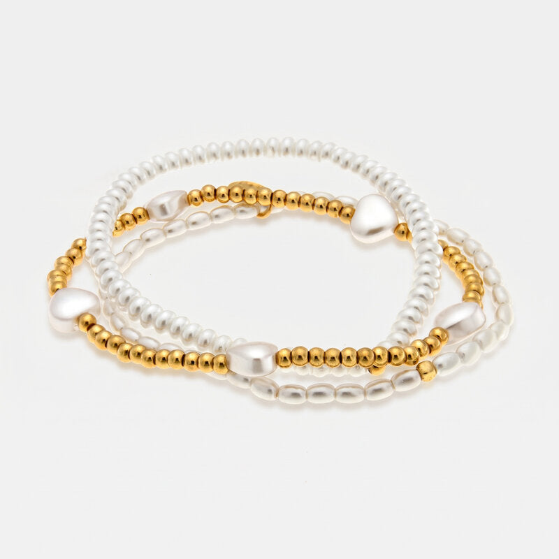 Bracciale in Metallo set bianco - BYSIMON gioielli