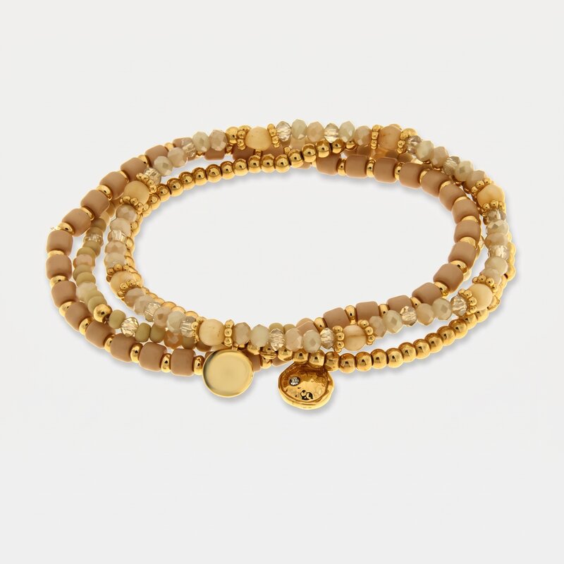Bracciale in Metallo set marrone - BYSIMON gioielli