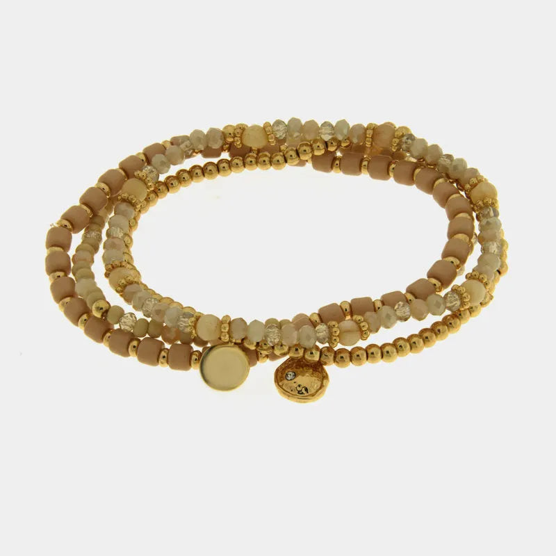Bracciale in Metallo set marrone