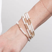 Bracciale in Metallo set bianco