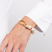 Bracciale in Metallo perle grandi