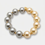 Bracciale in Metallo con perle - BYSIMON gioielli