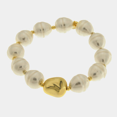 Bracciale in Metallo perle grandi - BYSIMON gioielli