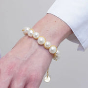 Bracciale in Metallo con perle
