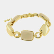 Bracciale in Metallo quadrati lisci e smaltati