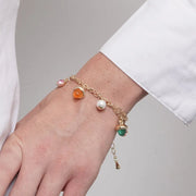 Bracciale in Metallo cristalli colorati