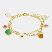 Bracciale in Metallo cristalli colorati