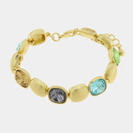 Bracciale in Metallo cristalli colorati - BYSIMON gioielli