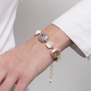 Bracciale in Metallo cristalli colorati