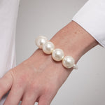 Bracciale in Metallo perle grandi - BYSIMON gioielli