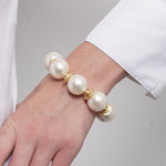 Bracciale in Metallo perle grandi - BYSIMON gioielli
