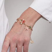 Bracciale in Metallo ghirlanda di stelle colorate