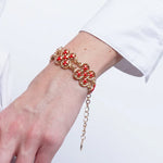Bracciale in Metallo stelle marine rosse - BYSIMON gioielli