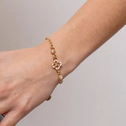 Bracciale in Metallo croce bianca