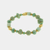 Bracciale in Metallo donna pietre naturali verde turchese placcato oro