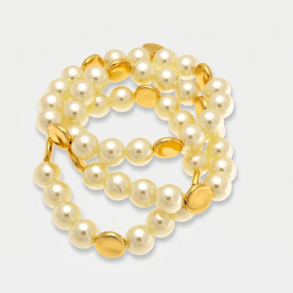 Bracciale in Metallo multifilo sfere e charm