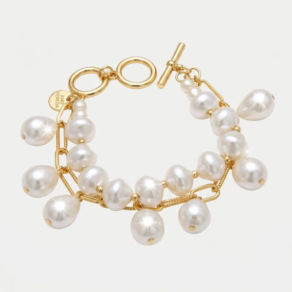 Bracciale in Metallo multifilo pendenti barocchi