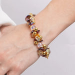 Bracciale in Metallo cristalli marroni AMOVENEZIA - gioiello BySimon