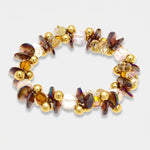 Bracciale in Metallo cristalli marroni AMOVENEZIA - gioiello BySimon