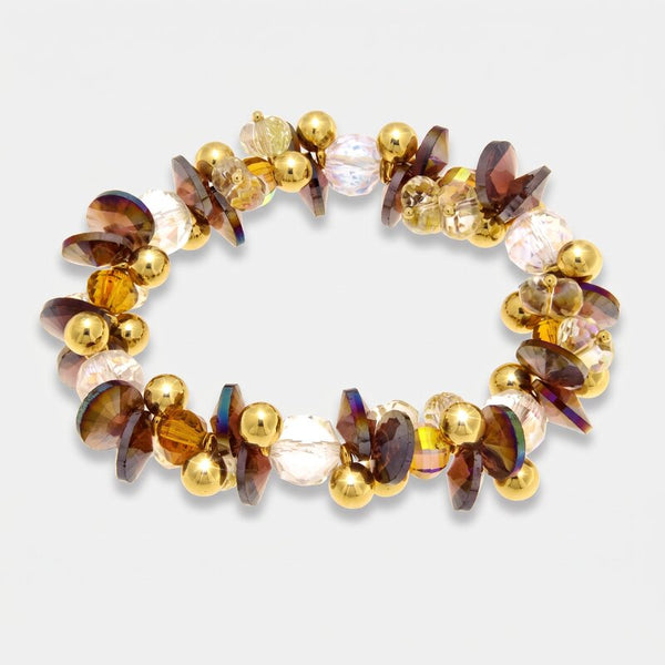 Bracciale in Metallo cristalli marroni AMOVENEZIA - gioiello BySimon