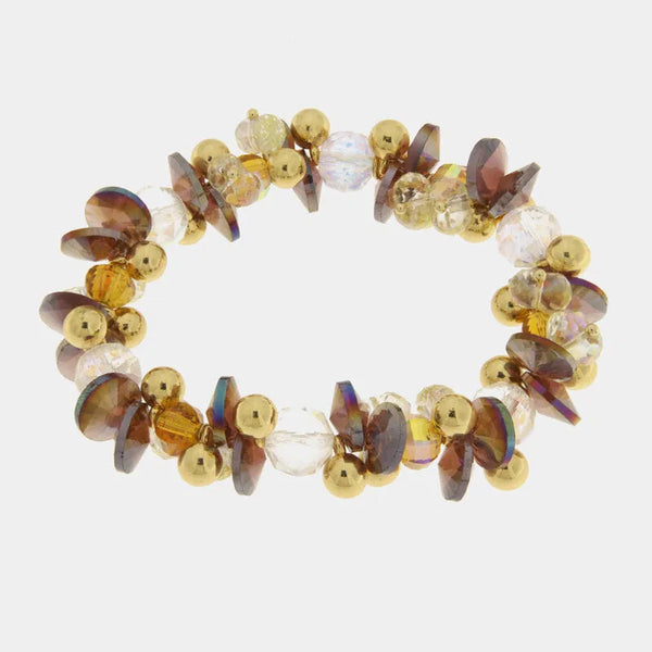 Bracciale in Metallo cristalli marroni AMOVENEZIA - gioiello BySimon