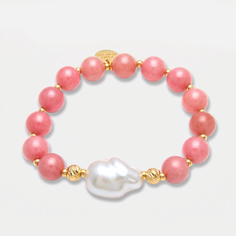 Bracciale in Metallo cristalli corallo AMOVENEZIA - gioiello BySimon