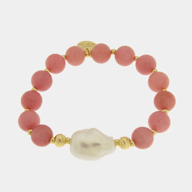 Bracciale in Metallo cristalli corallo AMOVENEZIA - gioiello BySimon