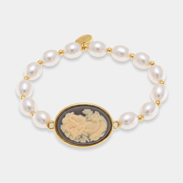 Bracciale in Metallo perle con cammeo AMOVENEZIA - gioiello BySimon