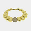 Bracciale in Metallo Dorato pietra zircone donna elegante