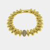 Bracciale in Metallo Dorato spike cristalli donna elegante
