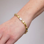 Bracciale in Metallo Dorato sfere rotonde elegante donna AMOVENEZIA - gioiello BySimon