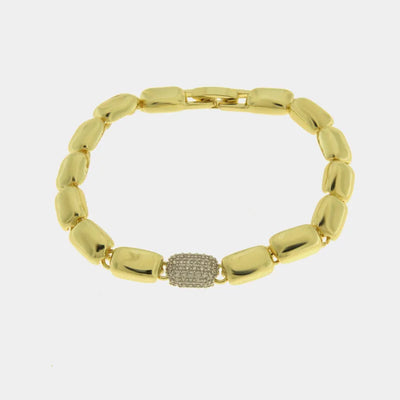 Bracciale in Metallo Dorato sfere rotonde elegante donna AMOVENEZIA - gioiello BySimon