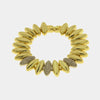 Bracciale in Metallo Dorato spike cristalli elegante donna